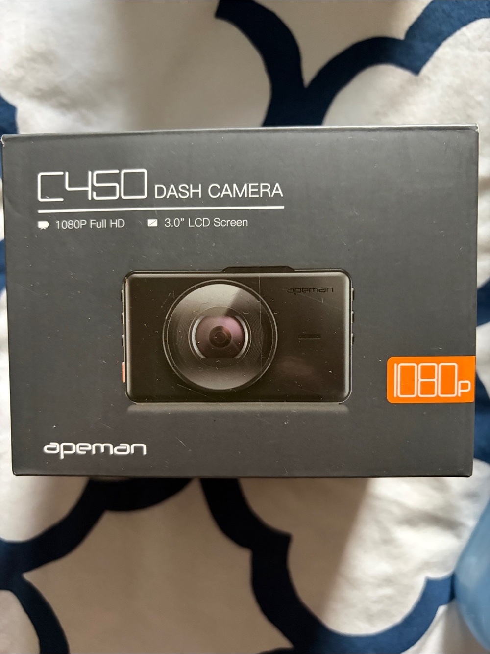C450 Black Dash Camera — 1080P Full HD with 3.0" LCD